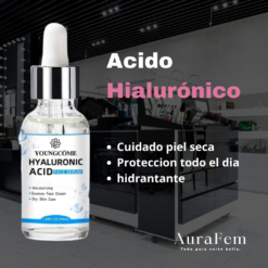 Crema hidratante para piel seca con ácido hialurónico