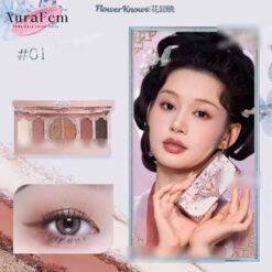 Flower Knows-paleta de sombra de ojos de 6 colores en relieve