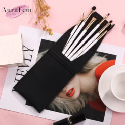 BEILI-Juego de brochas para maquillaje de ojos, 6 piezas